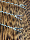 Silver Cocktail Picks, Inca Tiki Finials
