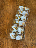 Mid Century Cotton Boll Glasses, Set #1