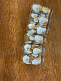 Mid Century Cotton Boll Glasses, Set #1