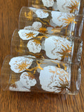 Mid Century Cotton Boll Glasses, Set #1