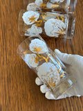 Mid Century Cotton Boll Glasses, Set #1