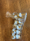 Mid Century Cotton Boll Pitcher Glasses Set, 5-Pieces