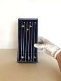 Sterling Silver Swizzle Stir Sticks, original box - Southern Vintage Wares