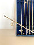 Sterling Silver Swizzle Stir Sticks, original box - Southern Vintage Wares