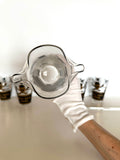 Georges Briard Poison Labratory Pitcher, Blend Your Poison Glasses - Southern Vintage Wares