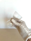Vintage Double Glass Jigger, Ribbed - Southern Vintage Wares