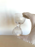 Vintage Double Glass Jigger, Ribbed - Southern Vintage Wares