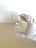 Vintage Double Glass Jigger, Ribbed - Southern Vintage Wares