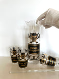 Georges Briard Poison Labratory Pitcher, Blend Your Poison Glasses - Southern Vintage Wares