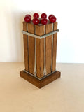 Vintage Cherry Cocktail Picks Wood Stand Set, French - Southern Vintage Wares