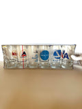 1970s TWA Airlines Glasses, New Old Stock - Southern Vintage Wares