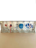1970s TWA Airlines Glasses, New Old Stock - Southern Vintage Wares