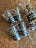 Georges Briard Poison Labratory Pitcher, Blend Your Poison Glasses - Southern Vintage Wares