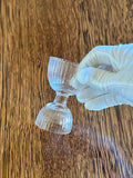 Vintage Double Glass Jigger, Ribbed - Southern Vintage Wares