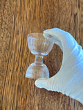 Vintage Double Glass Jigger, Ribbed - Southern Vintage Wares
