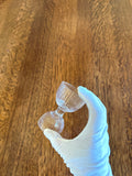 Vintage Double Glass Jigger, Ribbed - Southern Vintage Wares