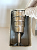 Napier Mechanical Valve Stepped Jigger 1930s, Original Box, Art Deco Barware - Southern Vintage Wares