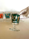 Libbey Cities Of The World Footed Glasses, Set of 6 - Southern Vintage Wares