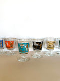 Libbey Cities Of The World Footed Glasses, Set of 6 - Southern Vintage Wares