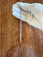 Vintage Coin Silver Cocktail Spoon, Art Deco Design