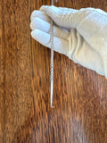 Vintage Coin Silver Cocktail Spoon, Art Deco Design
