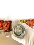 Vintage Love Glasses by Anchor Hocking, Set of 8 - Southern Vintage Wares