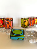Vintage Love Glasses by Anchor Hocking, Set of 8 - Southern Vintage Wares