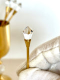 Vintage Gold Swarovski Crystal Cocktail Picks Valerio Albarello, Set of 12