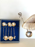 Sterling Cocktail Spoons Fish Finials, 1930s - Southern Vintage Wares