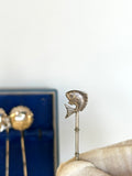 Sterling Cocktail Spoons Fish Finials, 1930s - Southern Vintage Wares