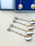 Sterling Cocktail Spoons Fish Finials, 1930s - Southern Vintage Wares
