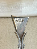 Art Deco Sterling Cocktail Spoons, Lapis Stone Finials - Southern Vintage Wares