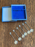 Sterling Cocktail Spoons Fish Finials, 1930s - Southern Vintage Wares