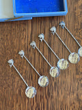 Sterling Cocktail Spoons Fish Finials, 1930s - Southern Vintage Wares