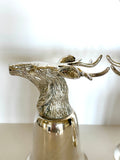 Pair of Vintage Deer Stirrup Cups