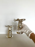 Pair of Vintage Deer Stirrup Cups