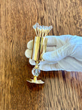 Vintage Gold Swarovski Crystal Cocktail Picks Valerio Albarello, Set of 8