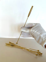 Gold-Plated Heavy Cocktail Swizzle Sticks