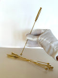Gold-Plated Heavy Cocktail Swizzle Sticks