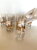 Cotton Boll Glasses by Culver 1980s - Southern Vintage Wares