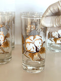 Cotton Boll Glasses by Culver 1980s - Southern Vintage Wares