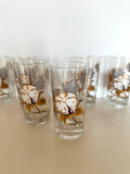 Cotton Boll Glasses by Culver 1980s - Southern Vintage Wares