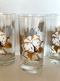 Cotton Boll Glasses by Culver 1980s - Southern Vintage Wares