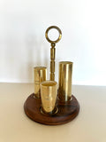 Brass Shotgun Shell Jiggers Trio by PM Italy