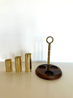 Brass Shotgun Shell Jiggers Trio by PM Italy