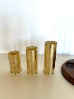 Brass Shotgun Shell Jiggers Trio by PM Italy