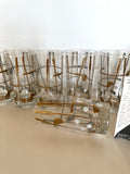Georges Briard Golf Clubs Glasses (In Original Box)