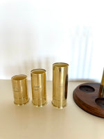 Brass Shotgun Shell Jiggers Trio by PM Italy