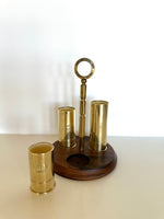 Brass Shotgun Shell Jiggers Trio by PM Italy