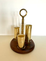 Brass Shotgun Shell Jiggers Trio by PM Italy